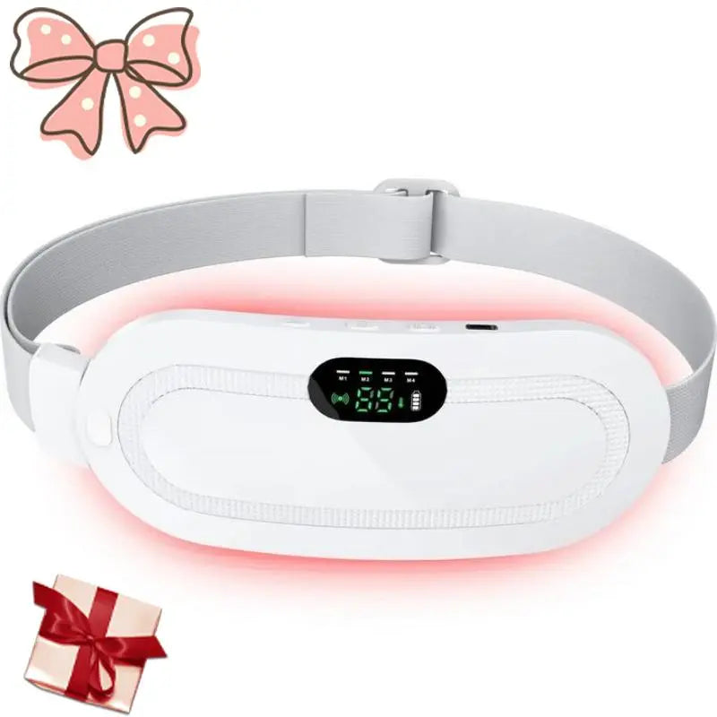 Experience Ultimate Comfort with the Cordless Menstrual Heating Pad - Smart Uterus Warmer Belt and Vibrating Abdominal Massager